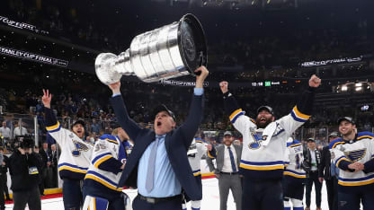 Berube with Cup in 2019