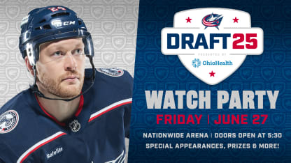blue jackets 2025 nhl draft party nationwide arena
