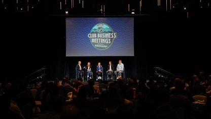 NHL Club Business Meetings Stanley Awards group