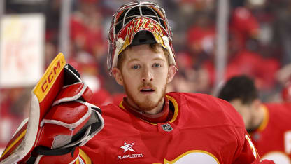 Dustin Wolf motivated to take next step lead Calgary Flames to playoffs