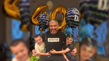 Alex Ovechkin celebrates 40th birthday with family