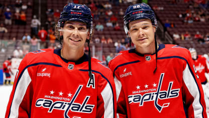 Parents watch Matthew and Dylan Strome play together with Washington Capitals