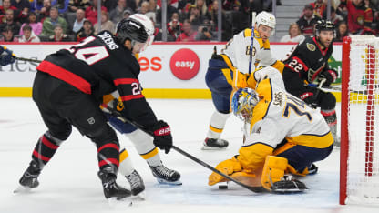 Nashville Predators Ottawa Senators game recap October 13 2025