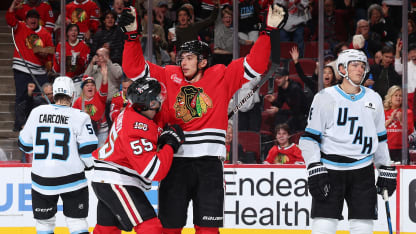 Utah Mammoth Chicago Blackhawks game recap October 13 2025