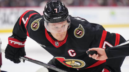 Brady Tkachuk OTT taking faceoff