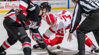 Larkin McLeod faceoff
