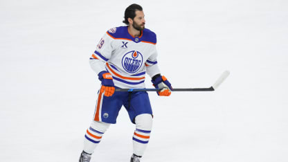 Edmonton Oilers Adam Henrique celebrates 1000 NHL games