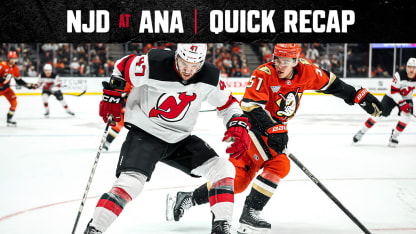 DEVILS AT DUCKS 11/2/25 LIVE UPDATES
