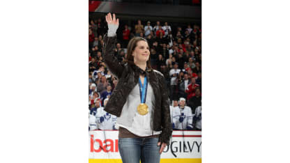 Botterill with medal after Vancouver