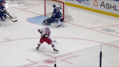 Trocheck pots Panarin's slick pass