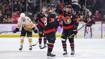 Boston Bruins Ottawa Senators game recap November 13 2025