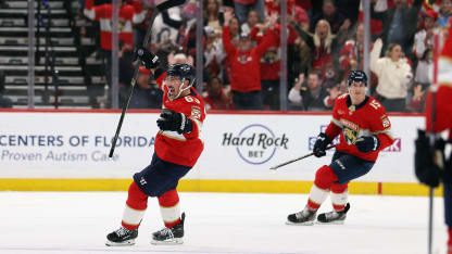 Florida Panthers celebrate Brad Marchands 1000th point