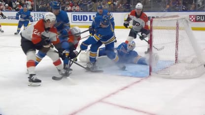 PHI@STL: Dvorak scores goal against Jordan Binnington