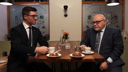 GMs Predators Trotz Penguins Dubas talk teams at 2025 NHL Global Series Sweden