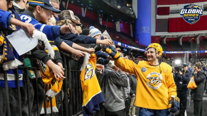 Filip Forsberg thanks teammates relishes great week at Global Series with Nashville Predators