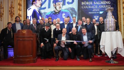 Mats Sundin proud to win 3rd annual Borje Salming Courage Award