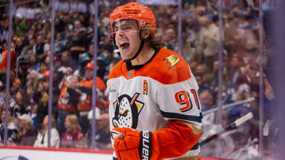 Leo Carlsson hunting scoring lead Sweden Olympic spot while powering Anaheim Ducks