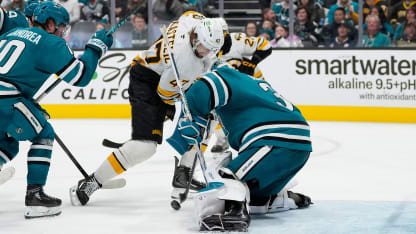 Boston Bruins San Jose Sharks game recap November 23 2025