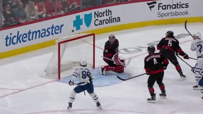 TOR@CAR: Andersen with a great save against Laughton and Nylander