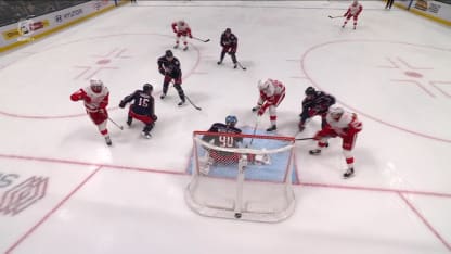 DET@CBJ: van Riemsdyk scores PPG against Elvis Merzlikins