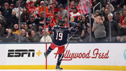 Fantilli drills one on the man advantage