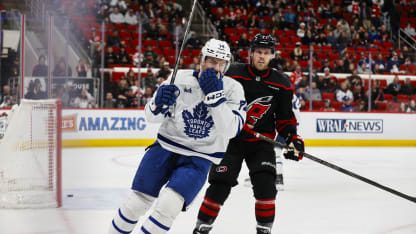 TOR@CAR: McMann scores empty-net goal