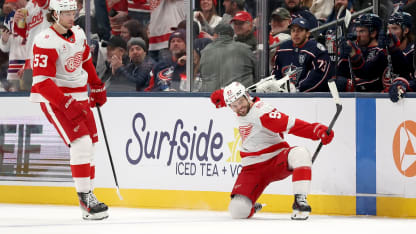 DET@CBJ: DeBrincat scores goal against Elvis Merzlikins