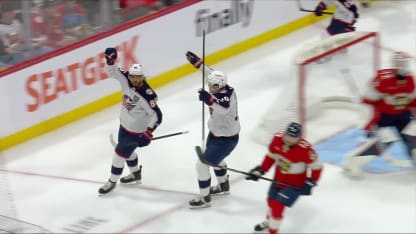 CBJ@FLA: Marchenko scores goal against Sergei Bobrovsky