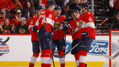 Florida Panthers celebrate goal vs CBJ