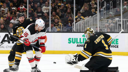 Swayman shuts the door on Brown twice