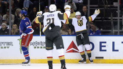 Vegas Golden Knights New York Rangers game recap December 7 2025