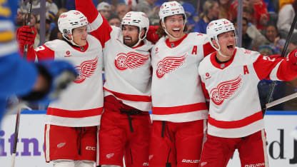 Red Wings celebrate goal