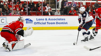 Columbus Blue Jackets Carolina Hurricanes game recap December 9, 2025