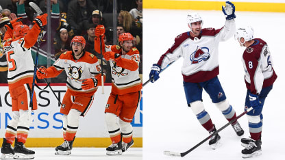 Sennecke Makar late game tying goal celebrations