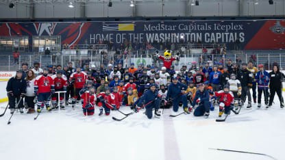 Washington Capitals Alex Ovechkin hosts clinic for American Special Hockey kids