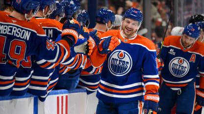 Hyman records 6th hat trick of his career