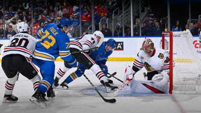 CHI@STL: Faulk scores goal against Spencer Knight