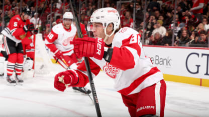 Detroit Red Wings Chicago Blackhawks game recap December 13 2025