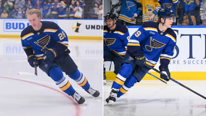 Stenberg Berggren svenska debutanter i Blues tröja