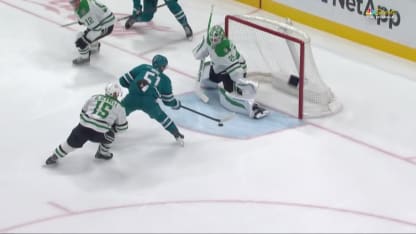 DAL@SJS: Graf scores goal against Jake Oettinger