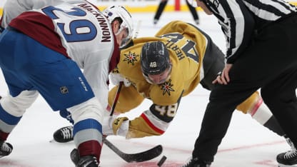 Mackinnon Hertl faceoff