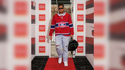 Matthew Bergeron rocks Canadiens sweater