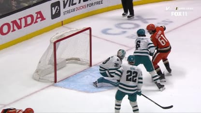 SJS@ANA: Gauthier scores goal against Yaroslav Askarov