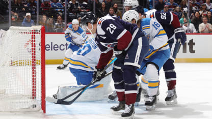 Nathan MacKinnon scores 400th NHL goal for Avalanche