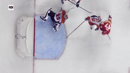 Zary snaps it off the post