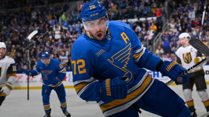 VGK@STL: Faulk scores goal against Carter Hart