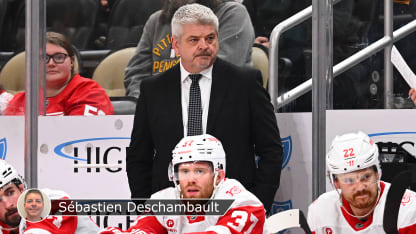 McLellan Red Wings badge Deschambault