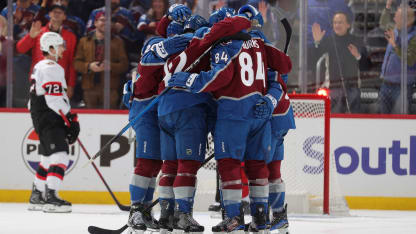 OTT@COL: Burns scores goal against Mads Sogaard