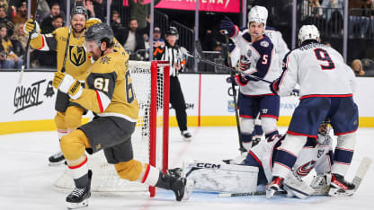 Columbus Blue Jackets Vegas Golden Knights game recap January 8 2026