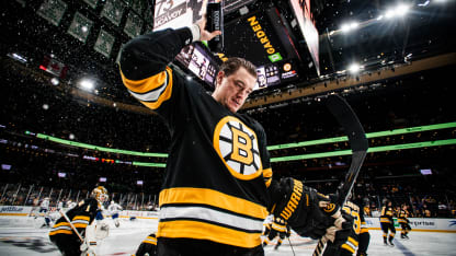 Nikita Zadorov is big presence on and off ice for Boston Bruins